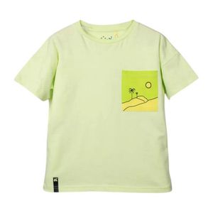 Polera Bolsillo Estampado Niño Apache Amarillo