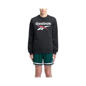 Polerón Hombre Reebok Identity Big Logo Fleece Crew Negro