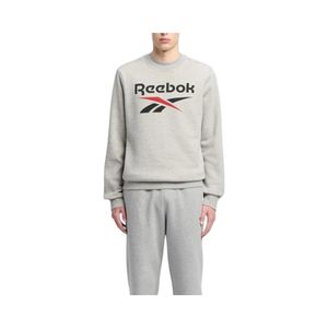 Polerón Hombre Reebok Identity Big Logo Fleece Crew Gris