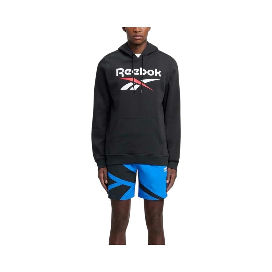 Polerón Hombre Reebok Identity Big Logo Fleece Hoodie Negro