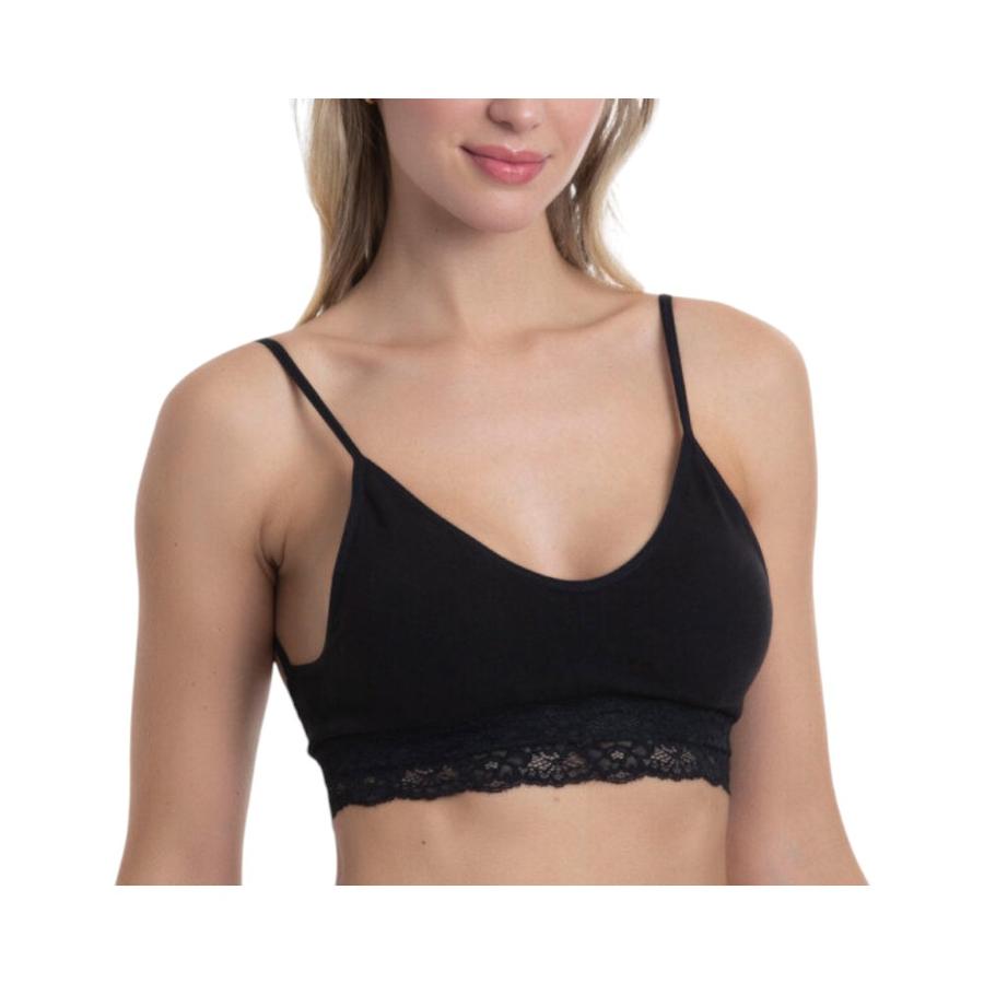 Top Seamless & Encaje Mujer Lady Genny S-317 Negro