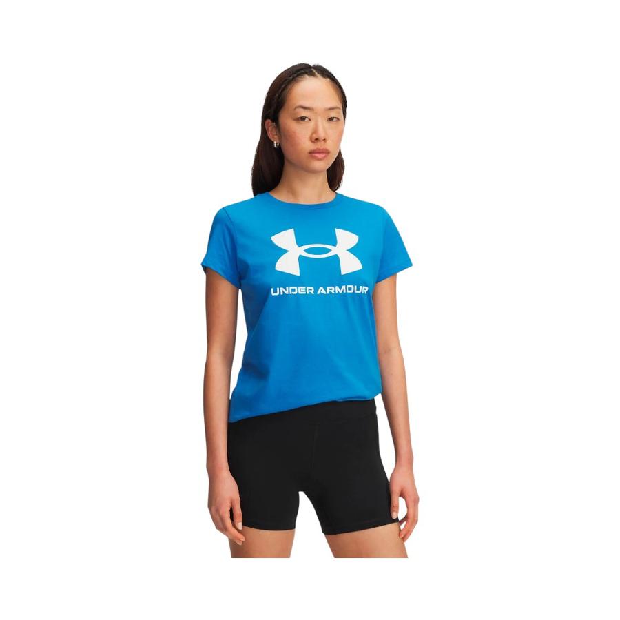 Polera Manga Corta Mujer Under Armour Lifestyle Rival Azul