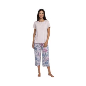 Pijama Cotton Mujer Lady Genny J-913 Rosado