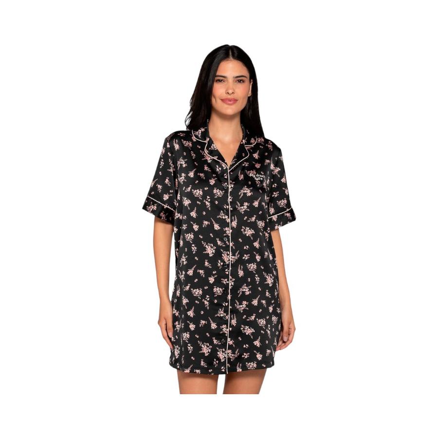 Camisola Satin Mujer Lady Genny Negro