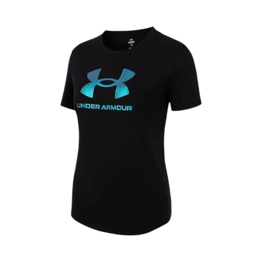 Polera Manga Corta Mujer Under Armour Rival Shimmer Negro