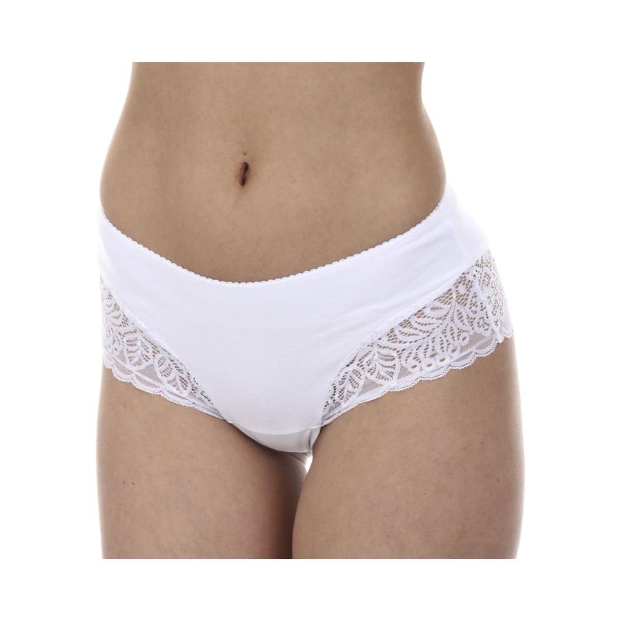 Pantaleta Algodón & Encaje Mujer Lady Genny Blanco