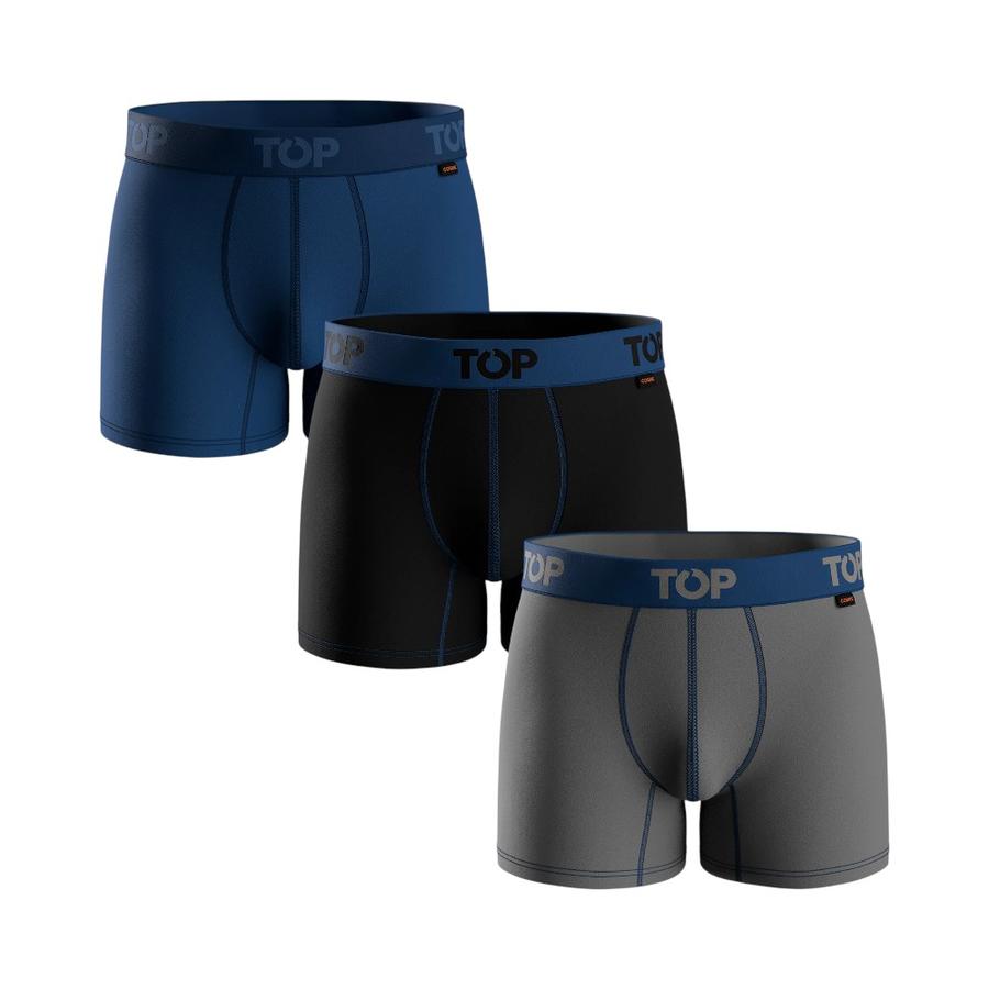 Pack 3 Boxers Medios TOP Cobre C6 Multicolor