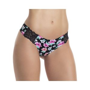Colaless Microfibra & Encaje Mujer Lady Genny Negro