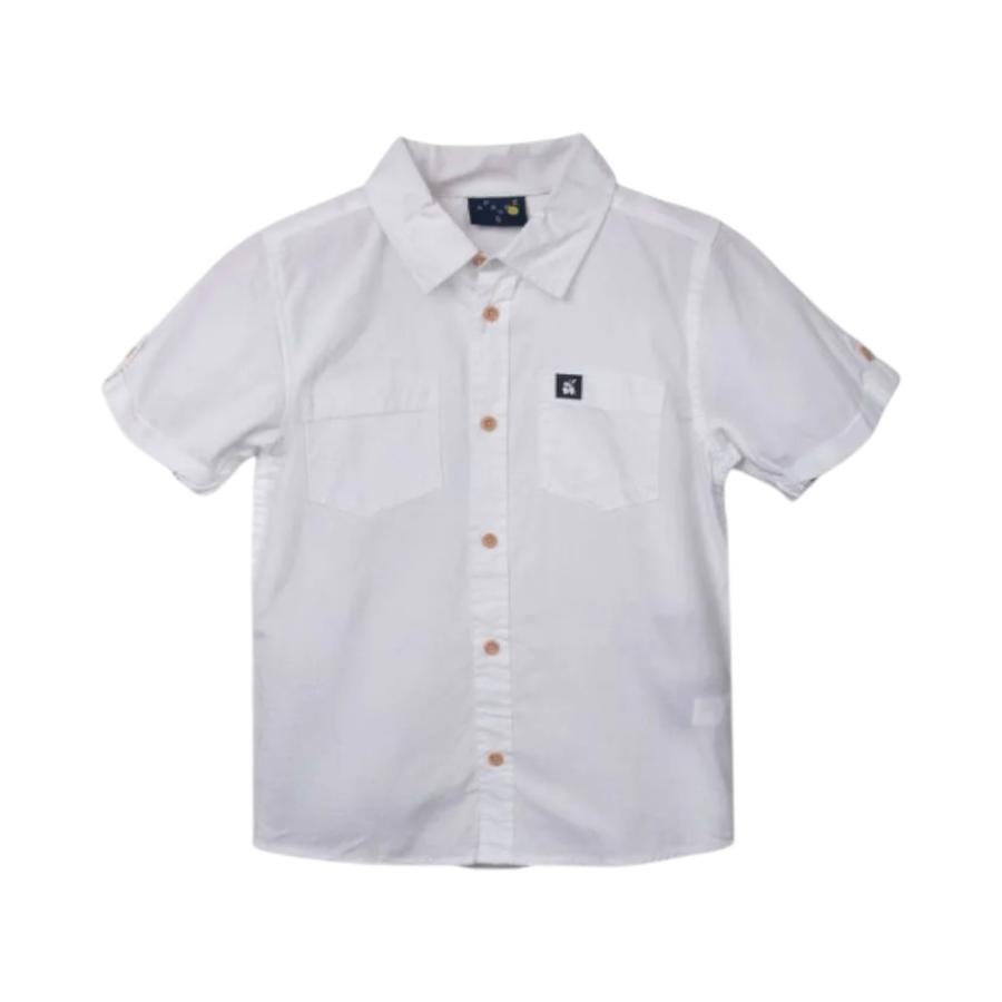 Camisa Manga Corta Niño Apache PVC823-25 Blanco