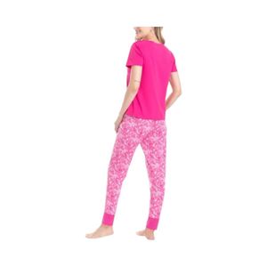 Pijama estampado Mujer Lady Genny J-739 Fucsia