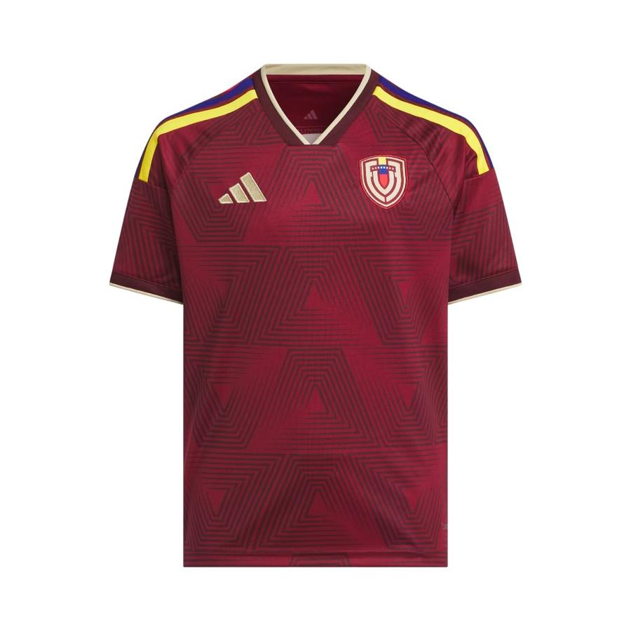 Camiseta Local Niños Adidas JY5075 Venezuela 26 Borgoña