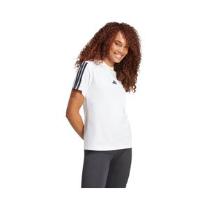 Polera Hombre Adidas Essentials 3 Tiras Algodón Blanco