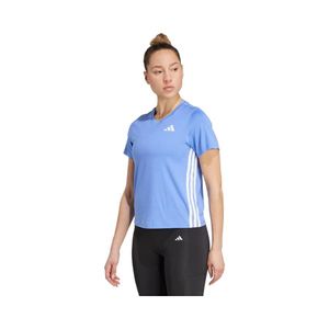 Polera Mujer Adidas Train Essentials 3 Tiras Azul Claro