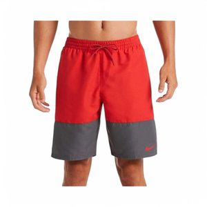 Traje De Baño Hombre Nike Split 5" Rojo/Gris