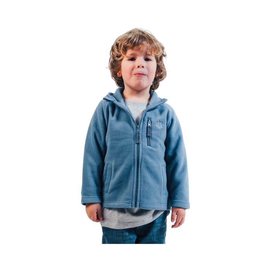 Polar Infantil Greenlife Liso V26 Cierre Completo Índigo