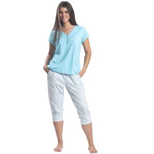 Pijama 3 Botones Mujer Mon Amour Short y Camisa Calipso
