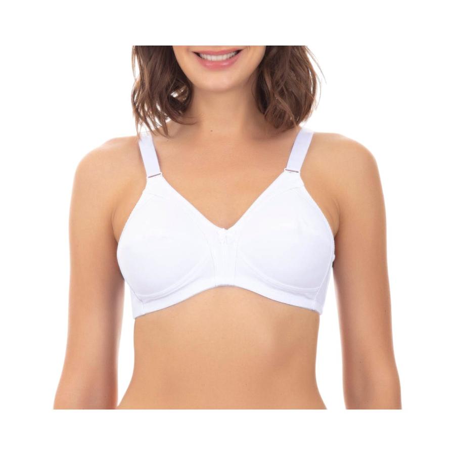 Sostén Sin Arco Liso Mujer Lady Genny S-071B Blanco