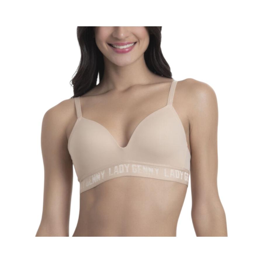 Sostén Microfibra Wireless Soft Mujer Lady Genny S-251C Nude