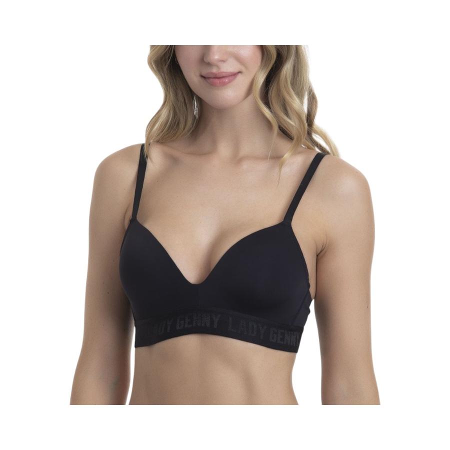 Sostén Microfibra Wireless Mujer Lady Genny S-251C Negro