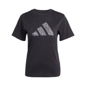 Polera Estampada Mujer Adidas JV8536 Animal Print Negro