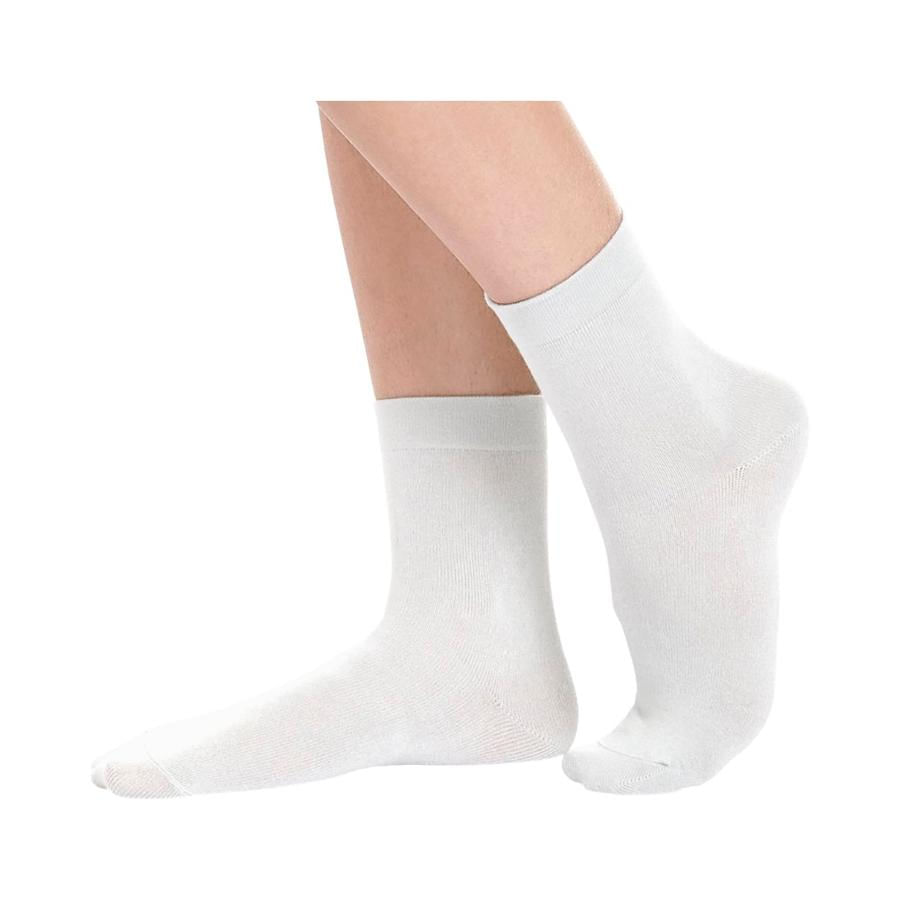 Calcetín Bamboo Sin Costura Mujer Lady Genny Blanco