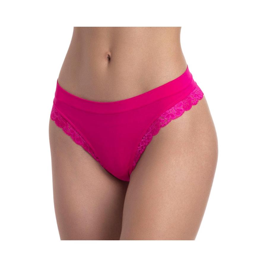 Colaless Seamless Encaje Mujer Lady Genny C-135 Fucsia