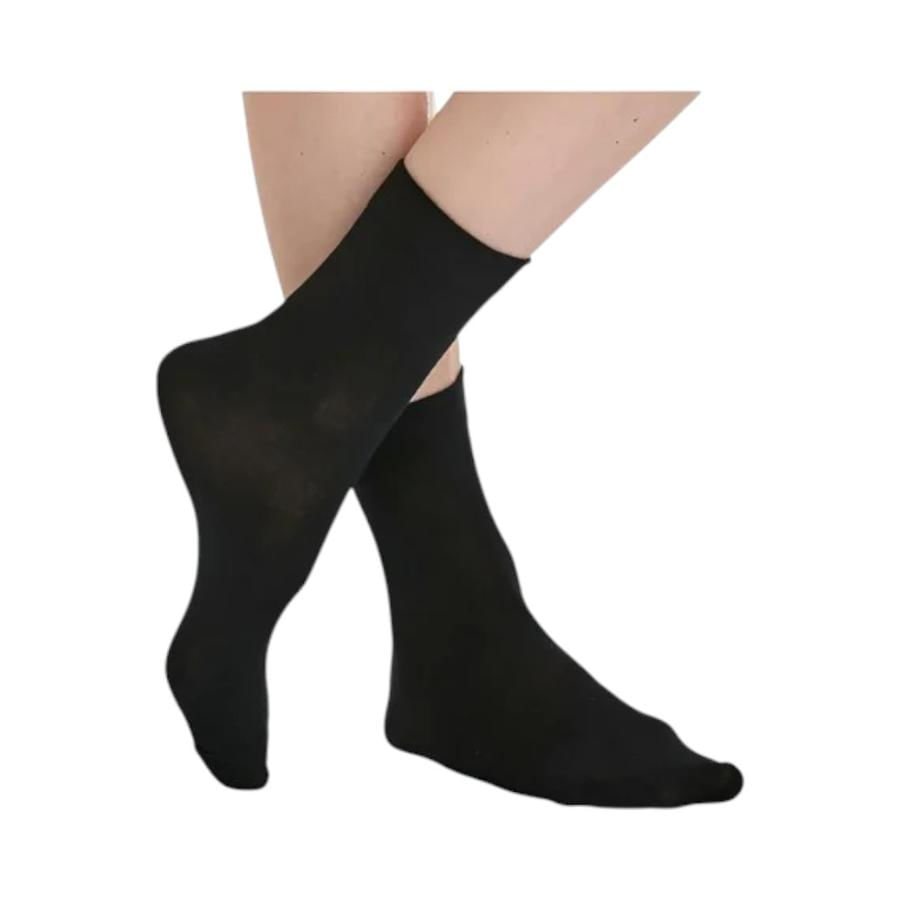 Calcetín Bamboo Sin Costura Mujer Lady Genny Negro