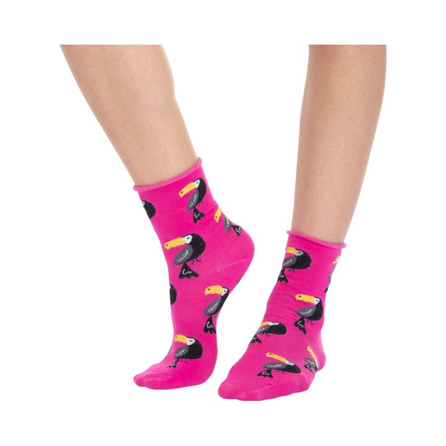 Calcetín Cotton Sin Puño Mujer Lady Genny Fucsia