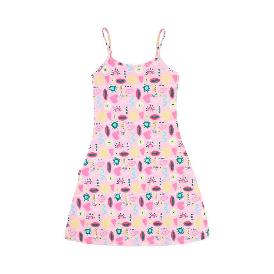 Vestido Sin Mangas Niña Ficcus Day To Day Rosado