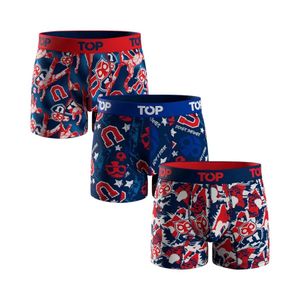 Bóxer Pack De 3 Medio Algodón Hombre Top 208AUCHP3C7 Azul