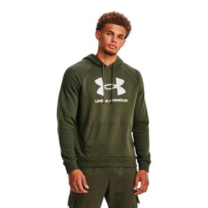Polerón Gorro Hombre Under Armour Rival Fleece Logo Hd Verde
