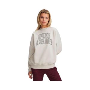 Polerón Oversize Mujer Under Armour Rival Fleece Blanco