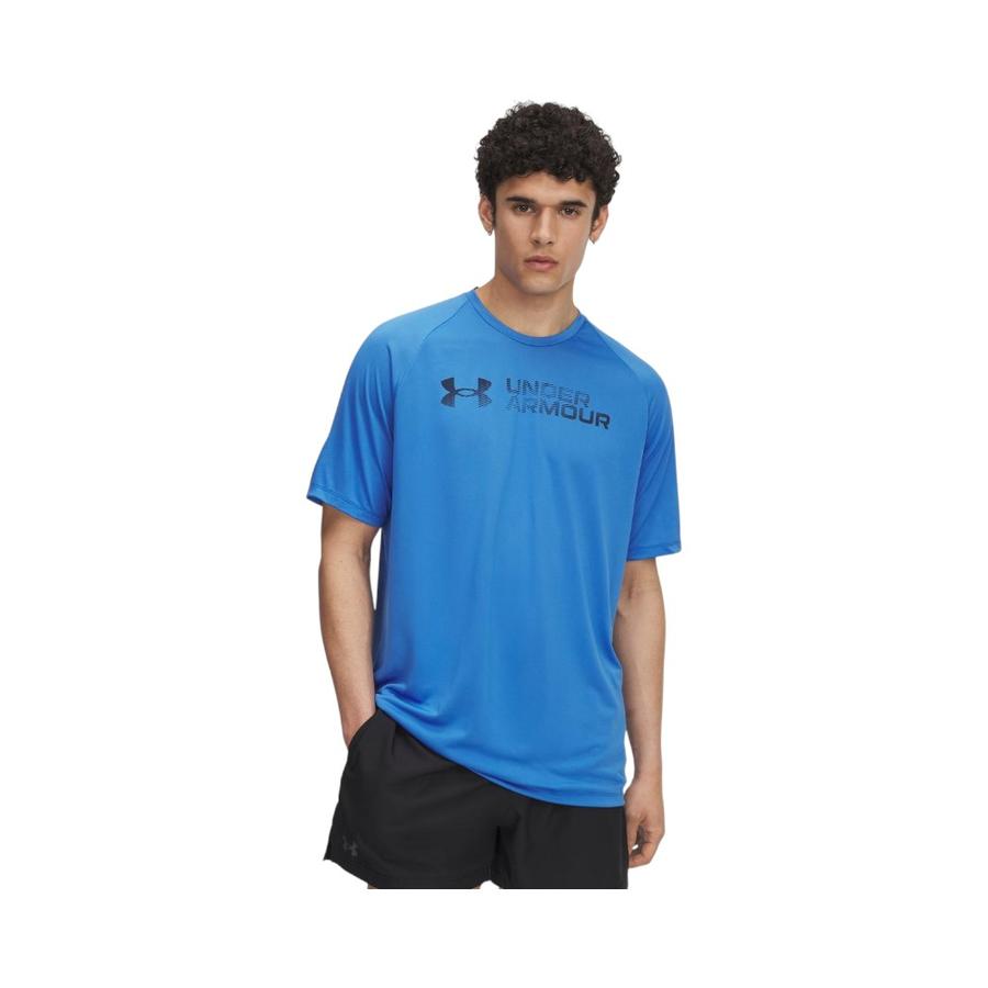 Polera Manga Corta Hombre Under Armour Tech™ Reflectiv Azul