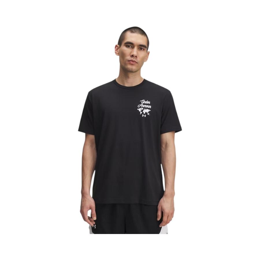 Polera Manga Corta Hombre Under Armour Sports Wordmark Negro