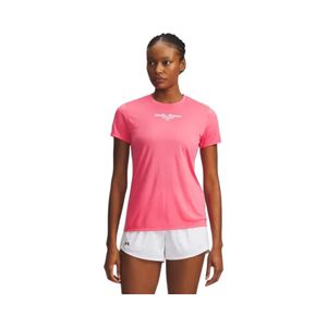 Polera M/C Mujer Under Armour Tech Script Graphic Rosado