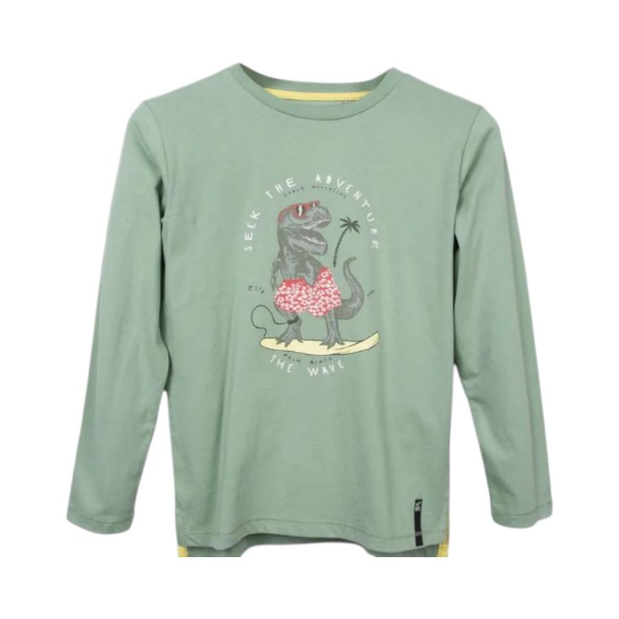 Polera Manga Larga Niño Tweenway PVC608-25 Verde