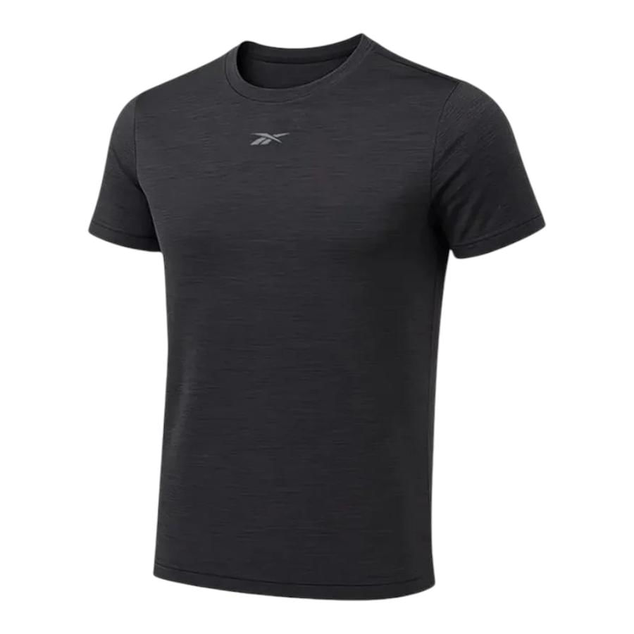 Polera m/c Hombre Reebok Id Train Melange Tech Tee Negro