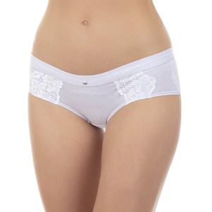 Pantaleta Encaje Algodón Mujer Lady Genny C-325 Blanco