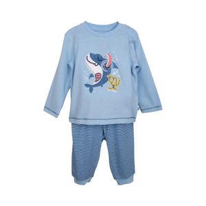 Pijama Largo Niño Pillin PVC402-25 Celeste