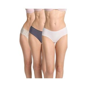 Pack 3 Pantaletas Mujer Intime Caja Regalable Crudo
