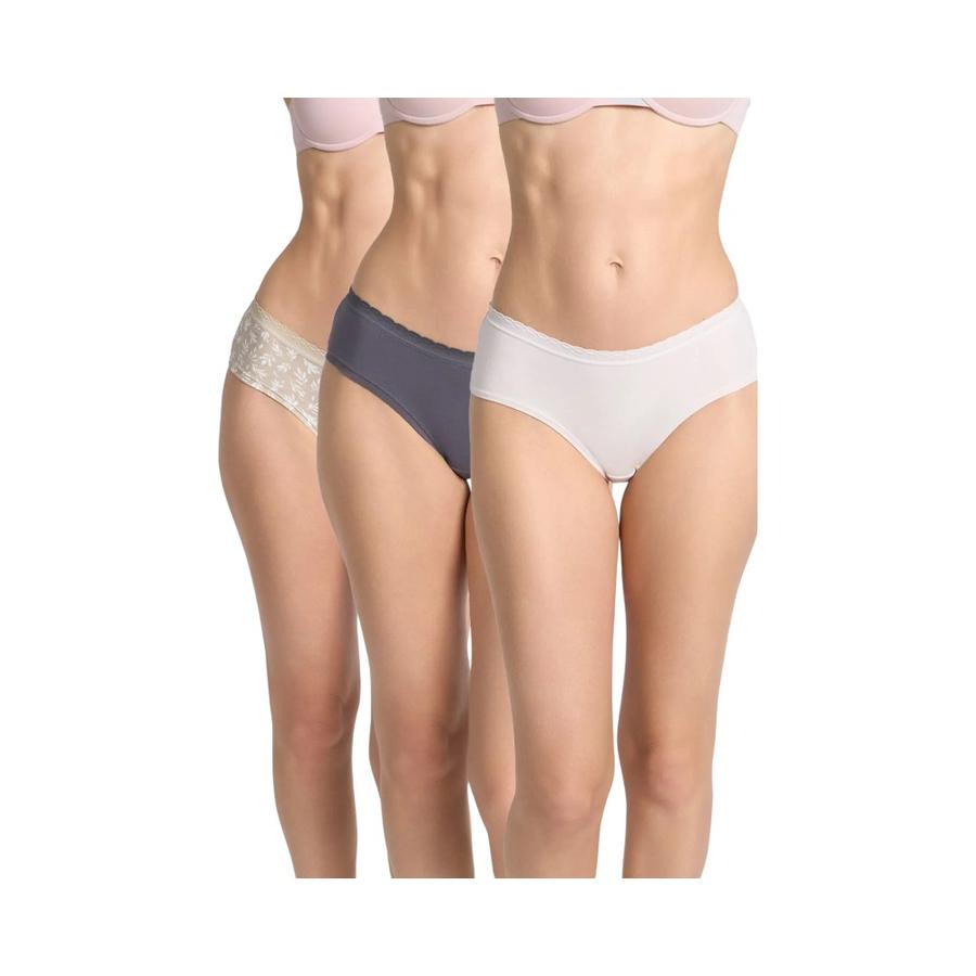 Pack 3 Pantaletas Mujer Intime Caja Regalable Crudo