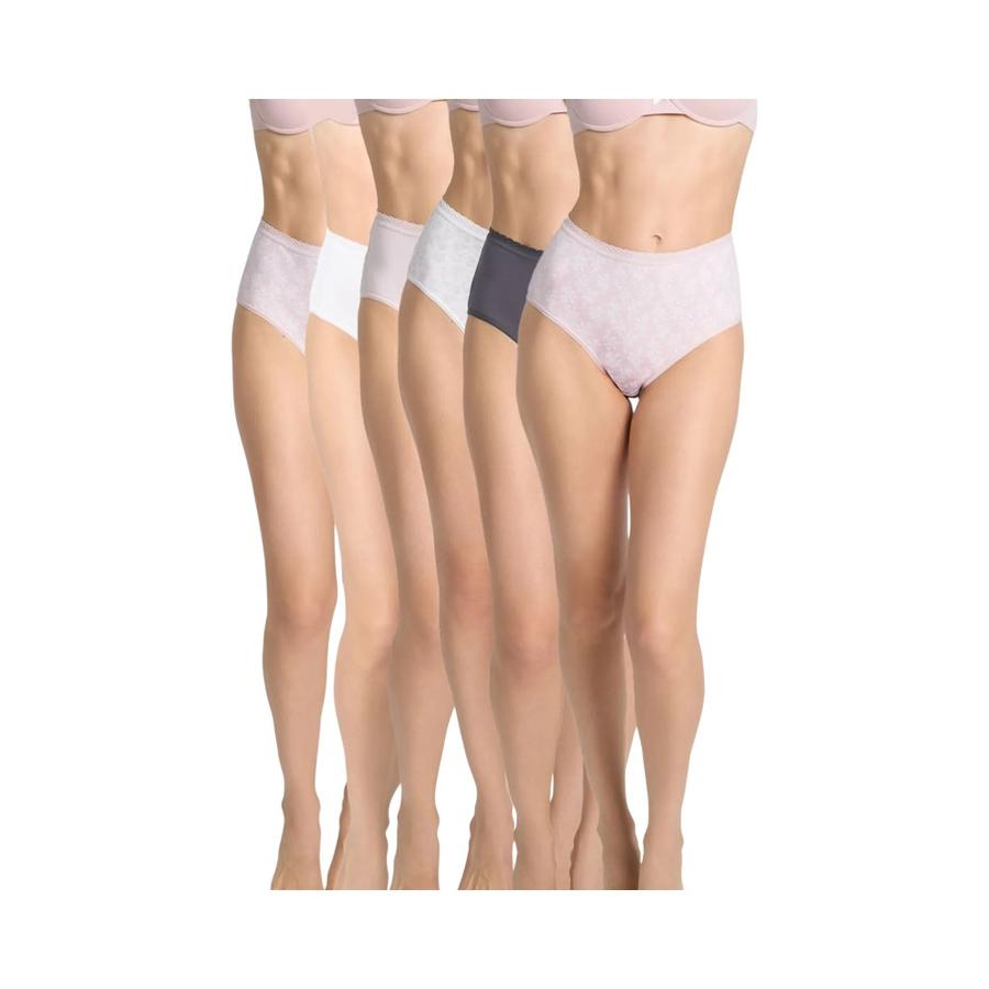 Pack 6 Pantaletas Altas Mujer Intime Caja Regalable Rosado