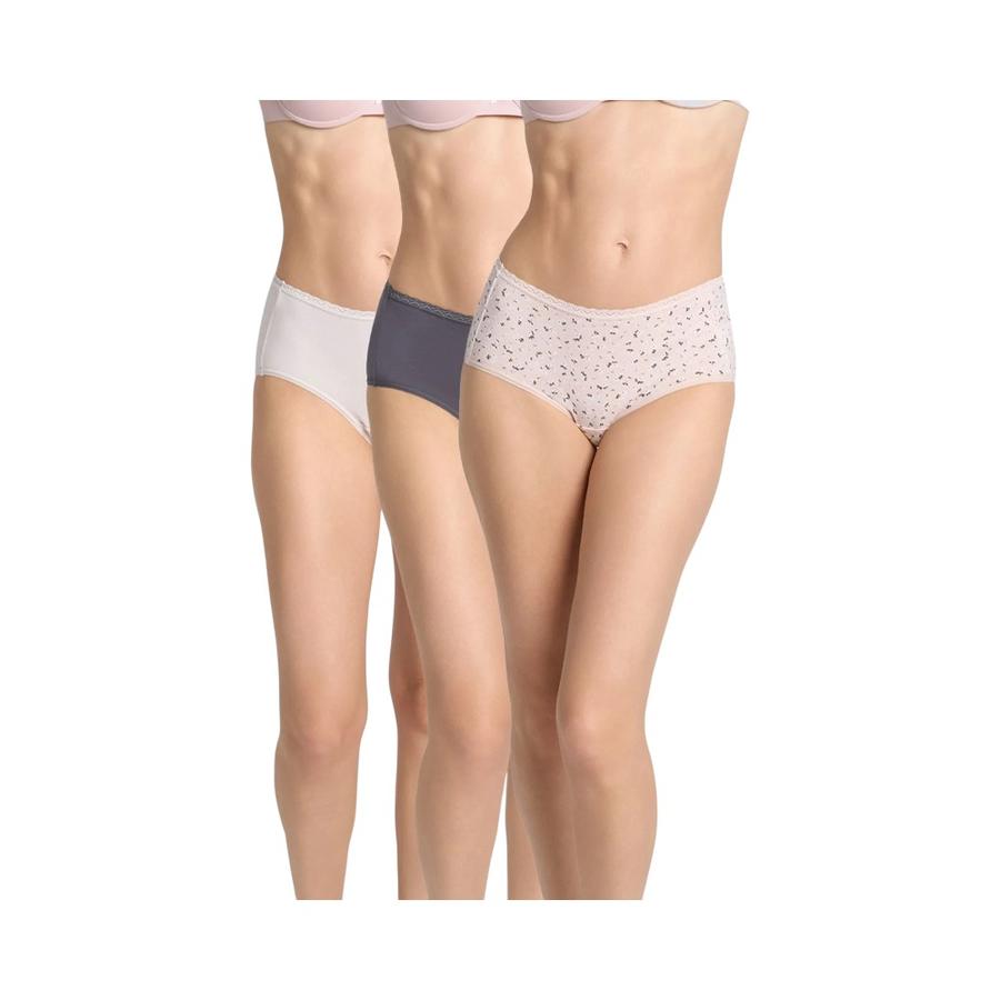 Pack 3 Pantaletas Altas Mujer Intime Caja Regalable Rosado