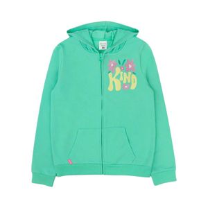 Polerón Full Zipper Niña Ficcus Day To Day 2610774 Verde