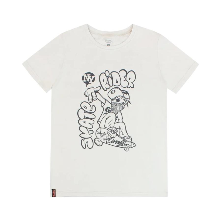 Polera Manga Corta Niño Ficcus Day To Day 2610758 Beige