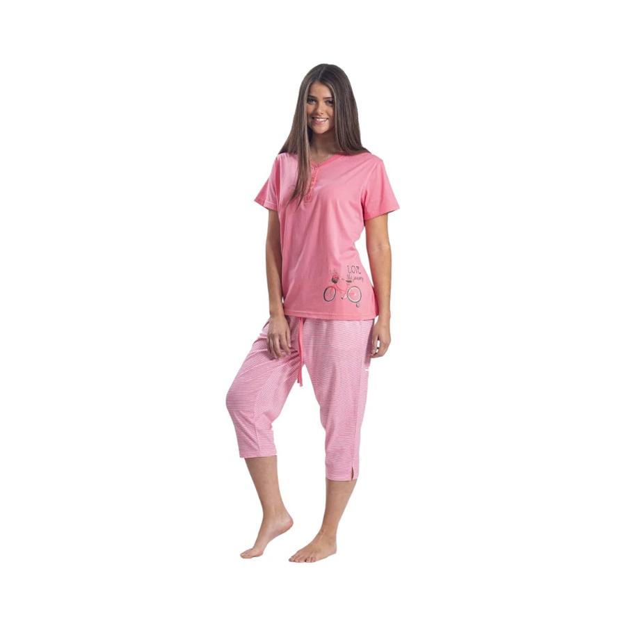 Pijama Algodón Bicicleta Mujer Mon Amour 576 Coral