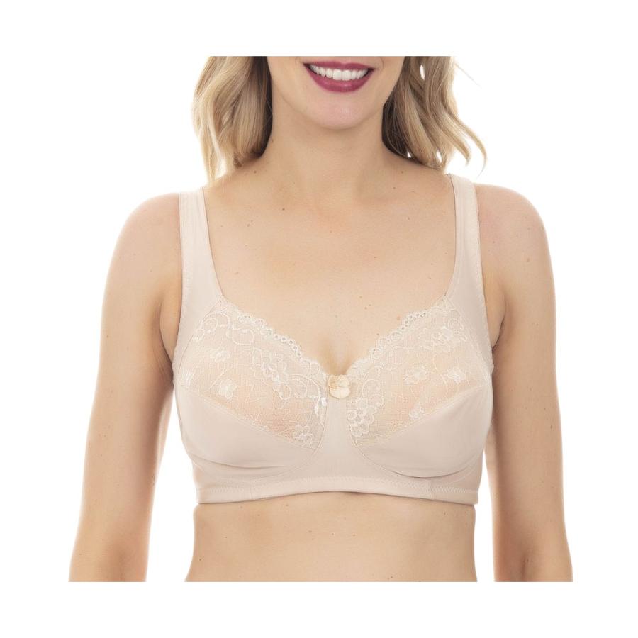 Sostén Microfibra Sin Arco Mujer Lady Genny S-729D Nude
