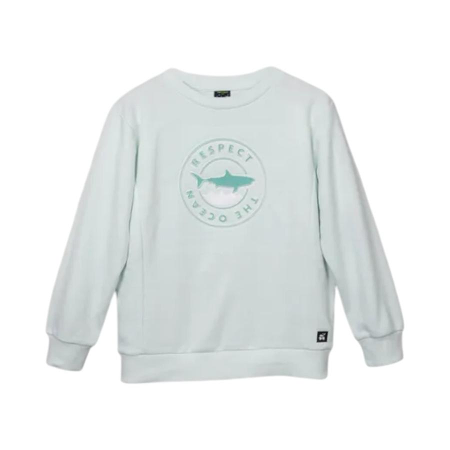 Polerón Crew Niño Apache PVC505-25 Aqua