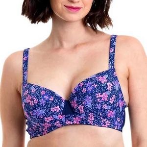 Sostén Microfibra y Powernet Mujer Lady Genny S-987C Azul