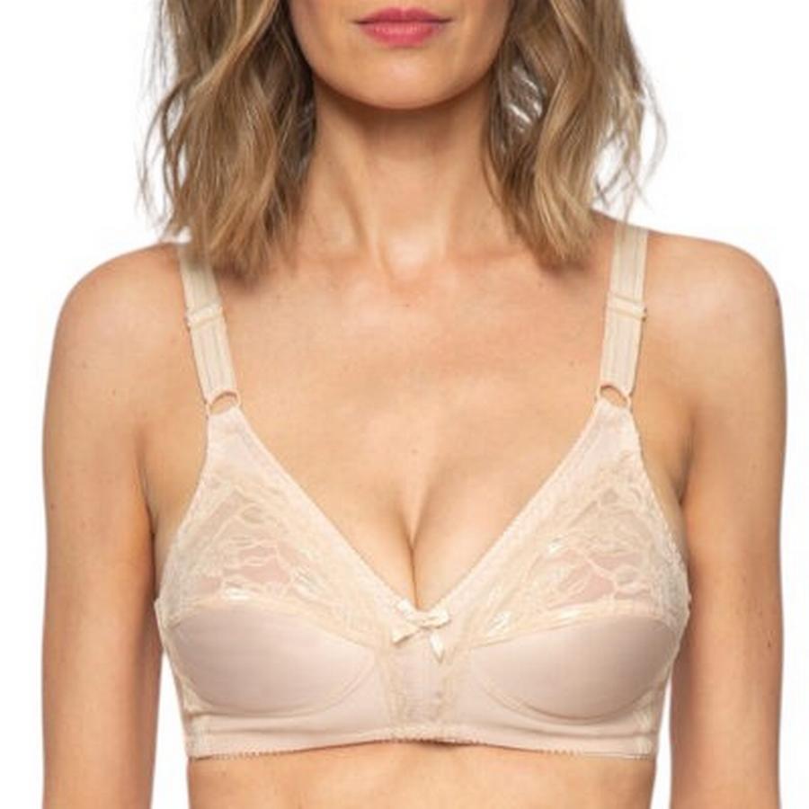 Sostén Mujer Encaje Sin Arco Mujer Lady Genny S-8969B Nude
